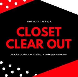 CLOSET CLEAROUT!!!